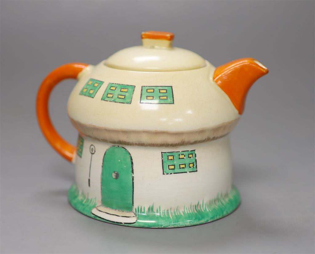 A Shelley Mabel Lucie Attwell toadstool teapot, height 11cm